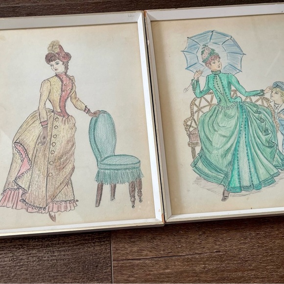 Vintage Fashion Illustration Prints - Picture 5 of 11